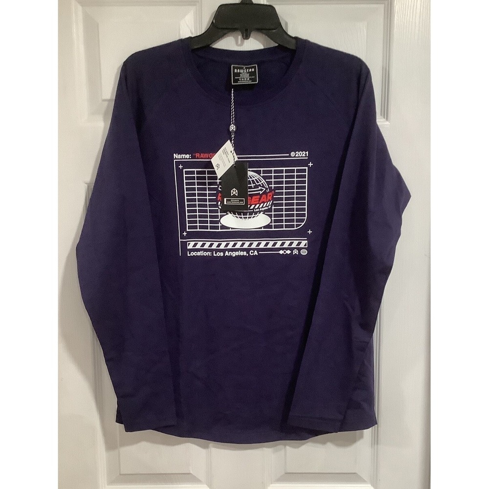 NWT RAWGEAR LONG SLEEVE TEE SHIRT S  HIGH END STREETWEAR BRAND FROM LOS ANGELES